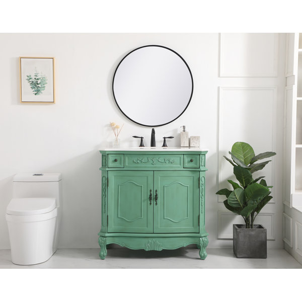 Laurel Foundry Modern Farmhouse Halethorpe 36'' Single Bathroom Vanity ...